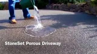 Porous Driveway test by StoneSet