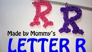 Rainbow Loom Letter R Charm Using Just the Hook