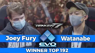 Tekken 7 Evo 2022   Joey Fury Marduk Vs Watanabe Eliza