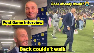 Beckham couldn't walk as Messi lifted Leagues Cup trophy and Beckham post match interview