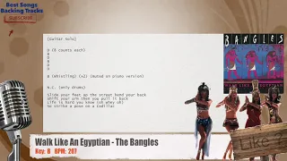 🎙 Walk Like An Egyptian - The Bangles Vocal Backing Track with chords and lyrics