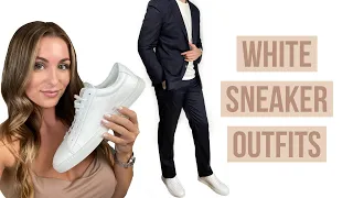 5 AMAZING Ways To Style White Sneakers For Men | Courtney Ryan