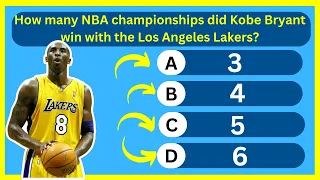 Kobe Bryant Quiz | Trivia Questions