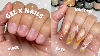 HOW TO DO GEL X NAILS LIKE A PRO | TIPS & TRICKS | NAIL RESERVE GEL POLISH | EASY FALL NAIL ART