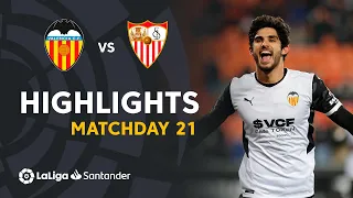 Highlights Valencia CF vs Sevilla FC (1-1)