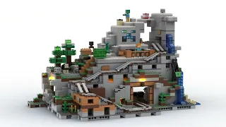 LEGO ® Minecraft 21137 The Mountain Cave #bricklinkstudio rendering