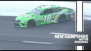 Leaders wreck at New Hampshire as rain showers hit | NASCAR Cup Series at New Hampshire