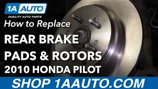 How to Replace Rear Brakes 09-15 Honda Pilot