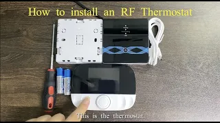 How to install an RF wireless thermostat. -17