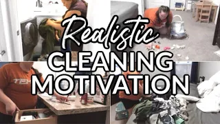 REALISTIC ALL DAY CLEANING MOTIVATION | REAL MOM LIFE CLEANING | MUSIC TO CLEAN TO