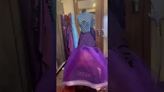 Making mals dress from descendants 2! 💜 #shorts #diy #disney #sewing