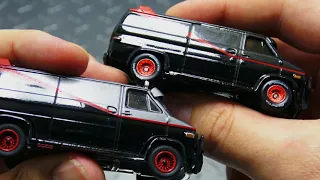 Greenlight vs Hot Wheels: A-Team GMC Vandura