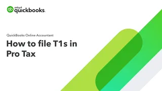 How to file T1s in Pro Tax