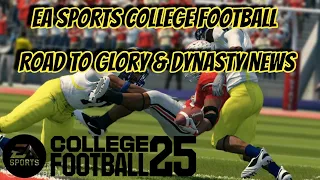 Dynasty & Road to Glory NEWS I EA Sports College Football 25