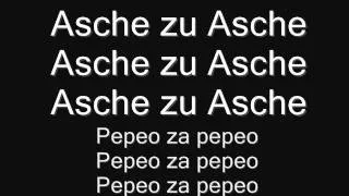 Rammstein - Asche zu Asche Serbian lyrics