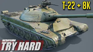 TRY HARD T-22 Medium 8,000+dmg World of Tanks