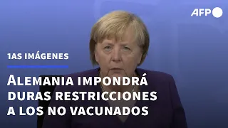 Alemania va a imponer restricciones drásticas a los no vacunados | AFP