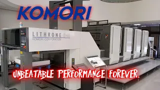 Offset printing on Komori lithrone G40