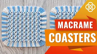 Easy macrame coasters tutorial | Macrame Coasters DIY | Macrame coasters for beginners