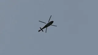 Eurocopter AS365 Dauphin Nice Low Flyover with Amazing Sound over my house!