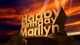 Happy Birthday Marilyn