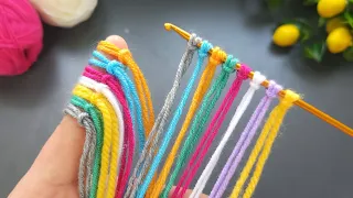 Wow! 🤩brilliant idea !! You will love what I madewith colorful wool yarns! let's watch #crochet