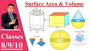 Surface Area And Volume | Mensuration | Class 8/9/10 | Introduction All Formulas with Examples.