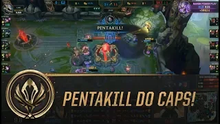 THAT CAPS PENTAKILL  VS SKT T1