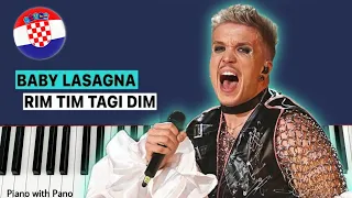 Baby Lasagna - Rim Tim Tagi Dim | Croatia 🇭🇷 | Piano Cover | Eurovision 2024