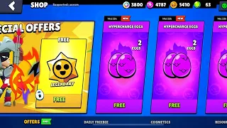 🤑NEW HYPERCHARGE EGGS IS HERE?!!🥚💦 COMPLETE FREE GIFTS FROM SUPERCELL🎁✅ | Brawl Stars