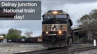 Delray junction railfanning! National train day 2024 | #detroit #cnrailway #norfolksouthern