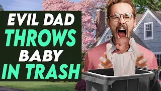 Evil Dad Throws Newborn Baby In Trash Can, You Won’t Believe IT