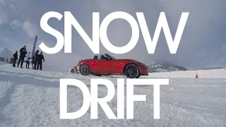 Mazda Miata MX-5 ND Club Edition Drifting on the snow track at MazdaIceAcademy