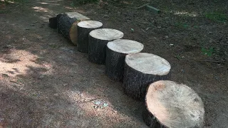 Building mtb skinny out of logs!!!