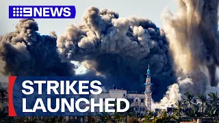 Israel launches fresh round of air strikes | 9 News Australia