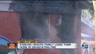 Sterling Heights family loses home in fire