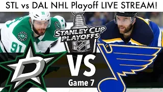 Blues vs Stars NHL Playoff Game 7 LIVE STREAM! (Round 2 Stanley Cup Series STL/DAL Reaction)