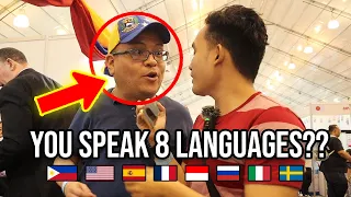 This Happened when a Filipino Teen Suddenly Speaks in 8 Languages!  🇬🇧🇵🇭🇪🇸🇫🇷🇮🇹🇮🇩🇷🇺🇸🇪