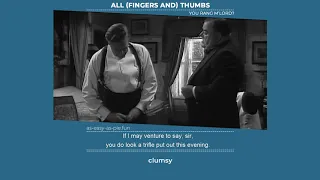 ALL (fingers and) THUMBS - Learn English with phrases from TV series - AsEasyAsPIE
