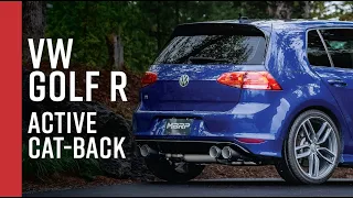 2015-2019 VOLKSWAGEN GOLF R // MBRP 3" Active Cat-Back, Dual Rear Exit Exhaust