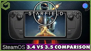 Steam Deck - STARFIELD - Steam OS 3.4 vs Steam OS 3.5 Comparison