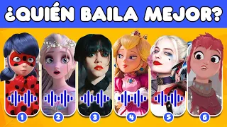 ¿Adivina quién baila? ¿Quién baila mejor? Merlina, Harley Queen, Mi Angela que habla, Nimona, Sing 2