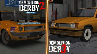 Evolution of Corsova to Demolition derby 2, 3
