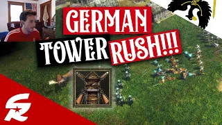 German Tower Rush!! | Strategy School | Age of Empires III