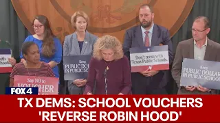 Texas school choice bill: Democrats say vouchers 'take money from the poor to give to the rich'