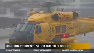 Houston resident stuck inside home due to flooding