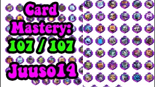 The First person to Max Mastery in Clash Royale Juuso14