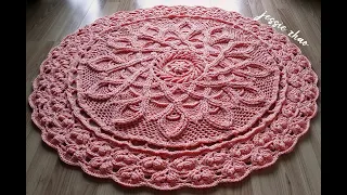 crochet home rug #78 easy pattern/crochet mandala