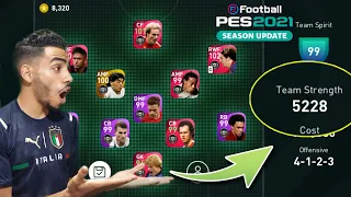 OMG !! THE HIGHEST TEAM STRENGTH IN PES 2021 MOBILE 😱