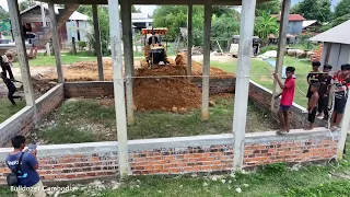 Full video !! Commendably the machinery team even the rain can pour soil under the house